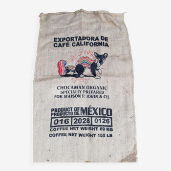 California coffee jute bag