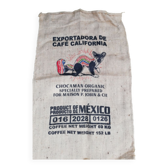 California coffee jute bag