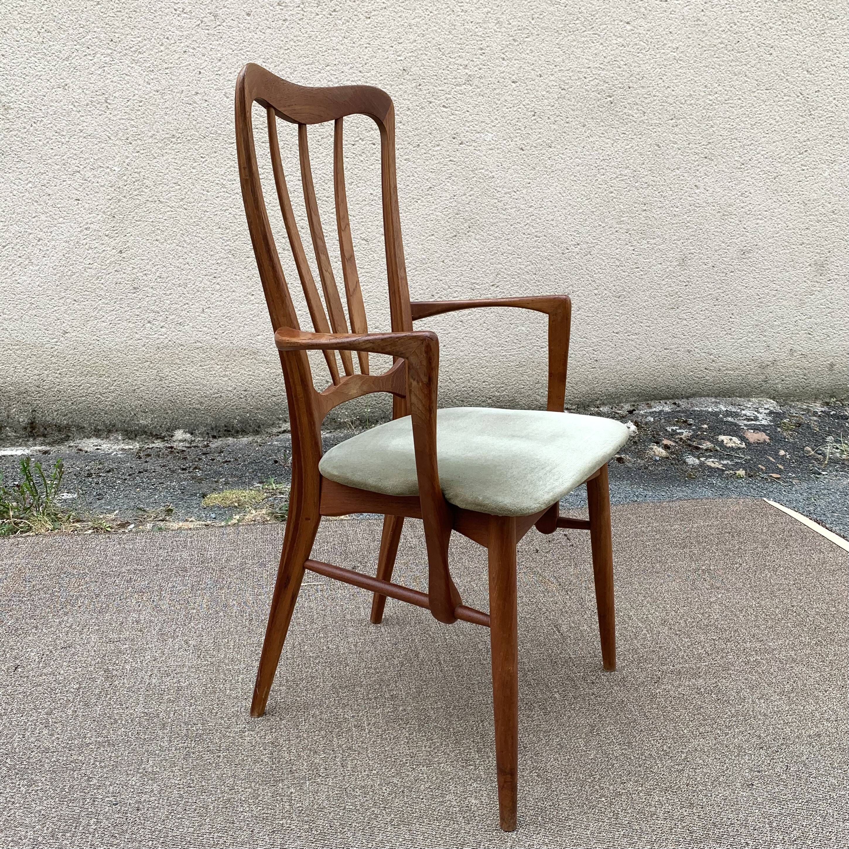 Fauteuil bridge Ingrid, Niels Koefoed / Danemark 1960