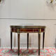 Half-moon table in mahogany from the Louis XVI period, 18th century.