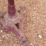 Antique cast iron bistro restaurant pedestal table - 1900s