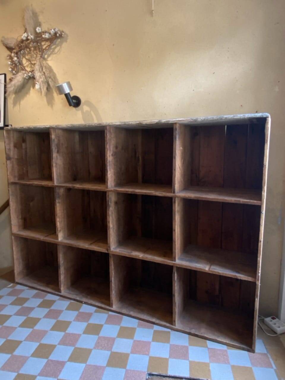 Antique workshop cabinet with drawers