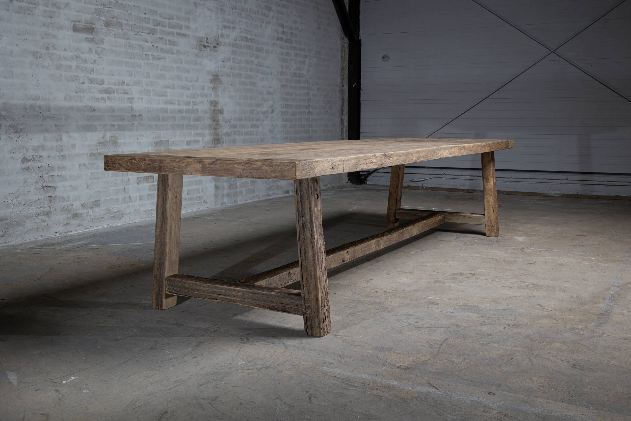 Table de ferme en chêne massif Founder - 250 cm
