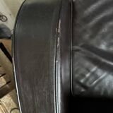 Genuine leather club chair