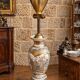 Pied de lampe en faïence de Satsuma – Japon, XIXe siècle