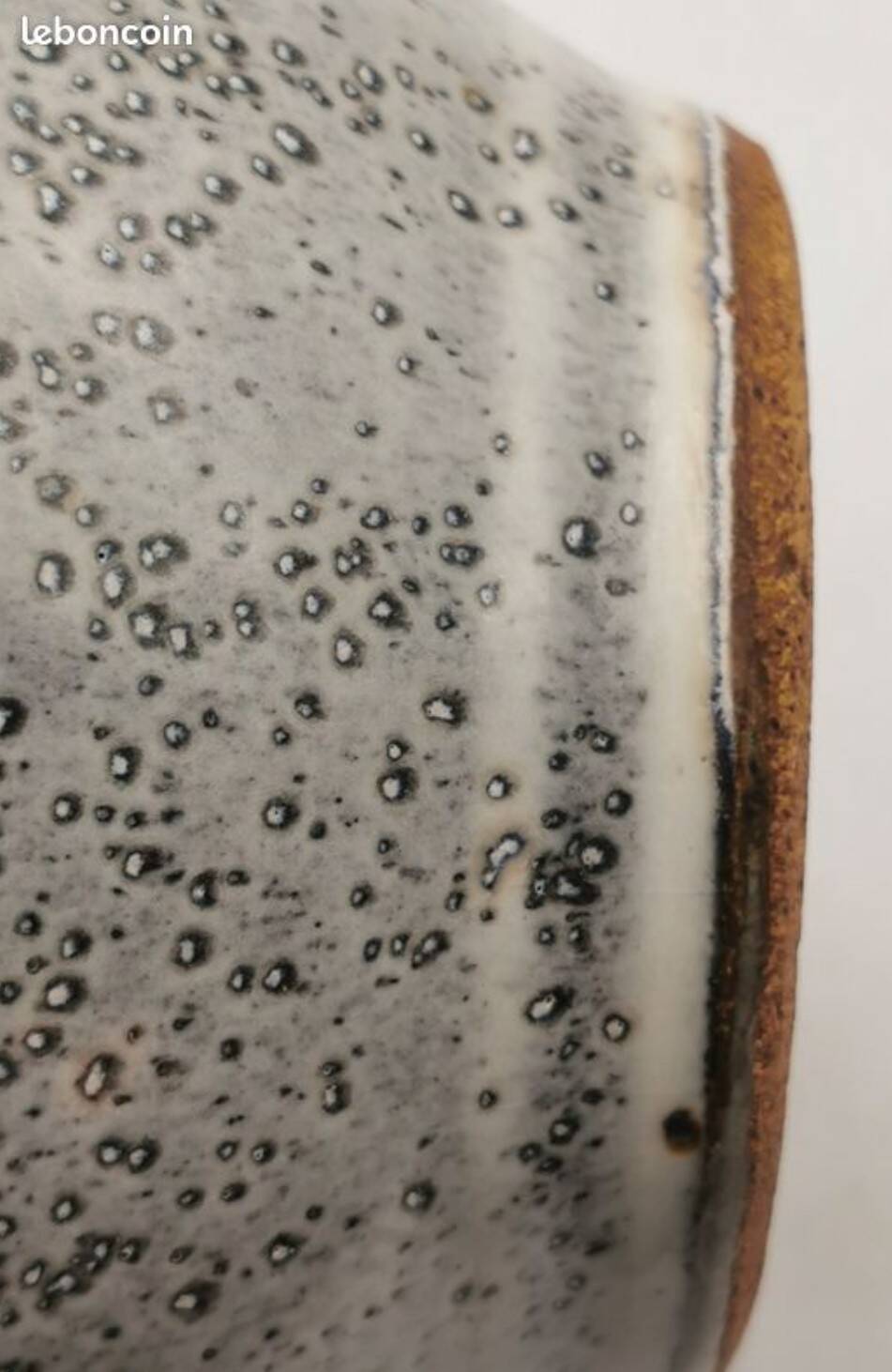 Glazed ceramic vase signed