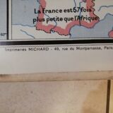 Vidal-Lablache educational wall map of the 1950s