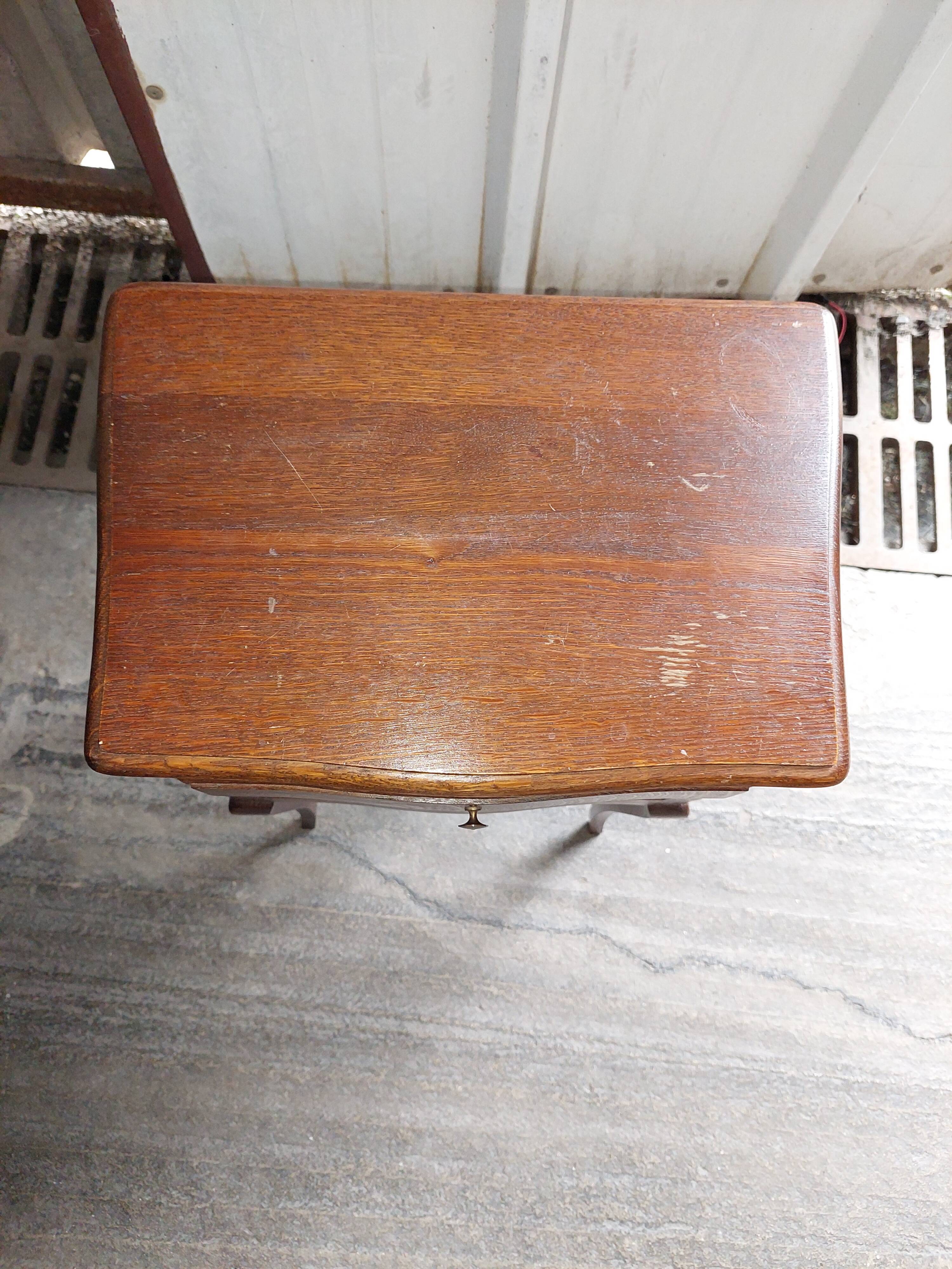 Vintage wooden bedside table