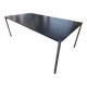 Table bureau USM Haller – plateau plaqué chêne noir