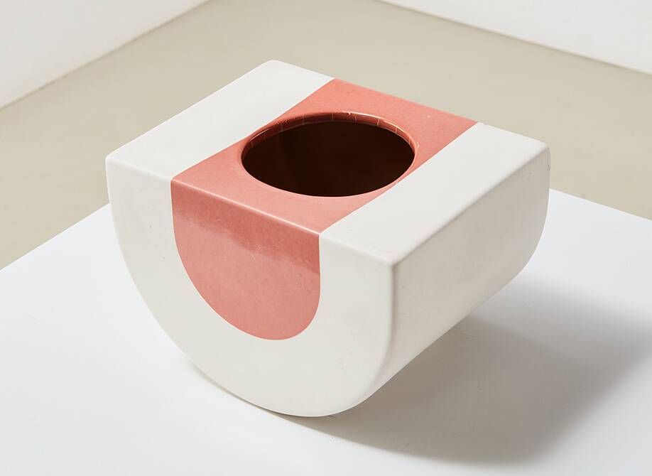 Rare Kua vase by Ettore Sottsass for Cedit Italy 1968