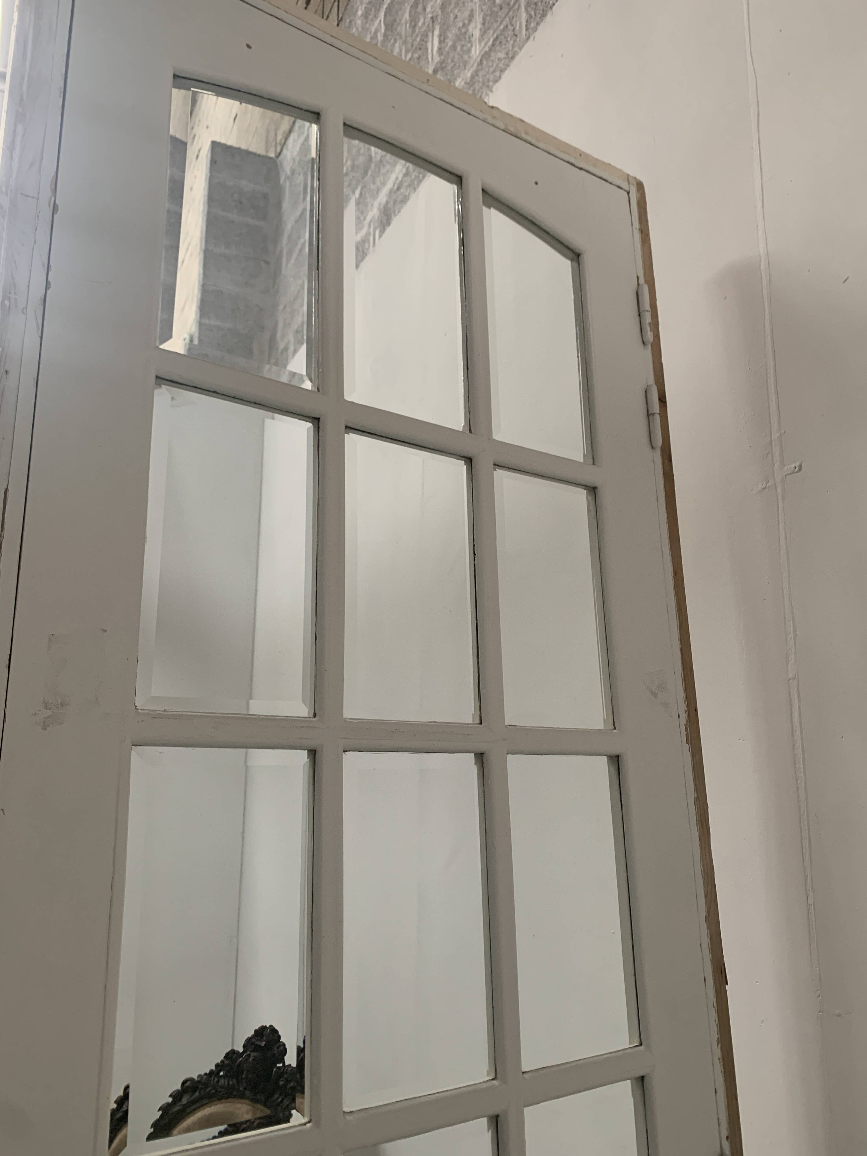 Partition doors A Small beveled tiles 20th century