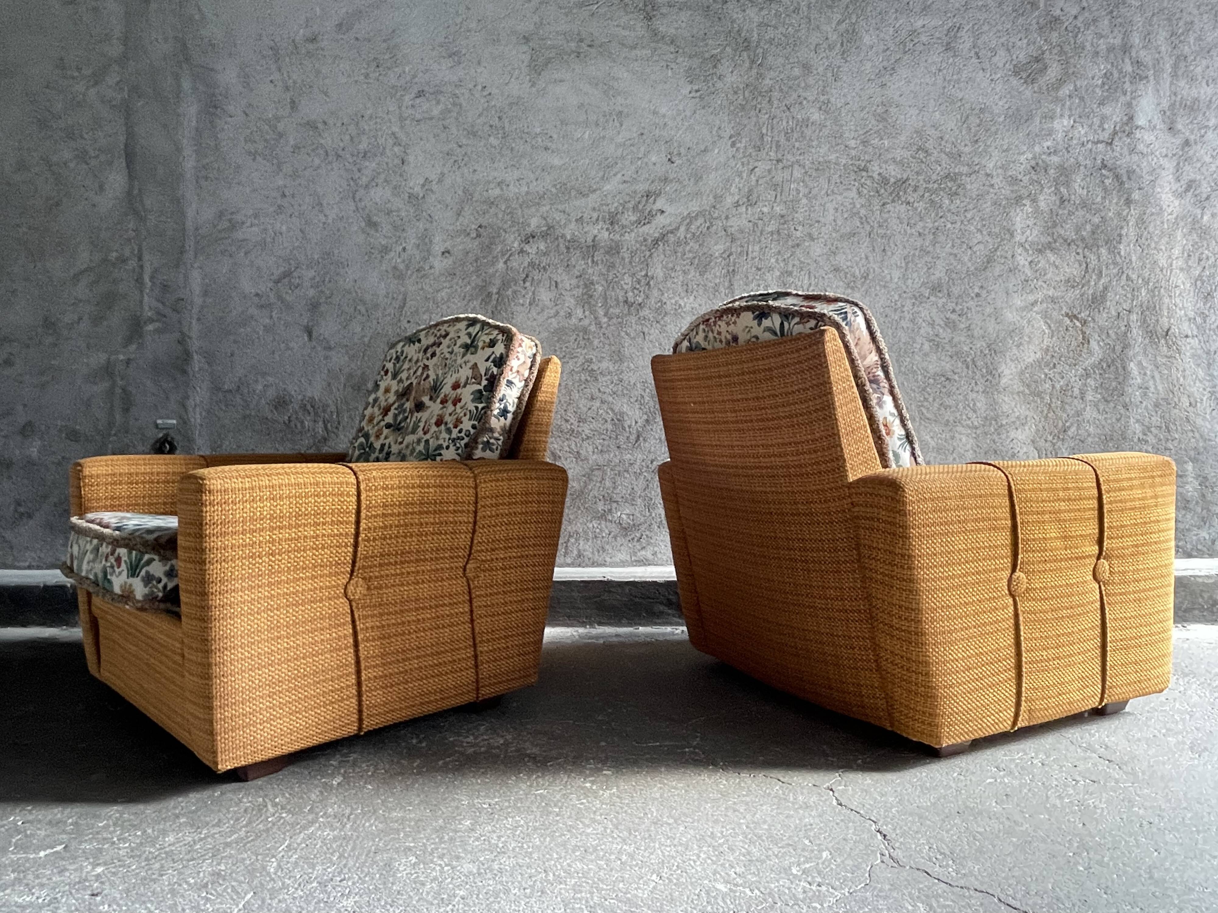 Pair of vintage armchairs