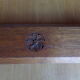 Wooden wall coat rack