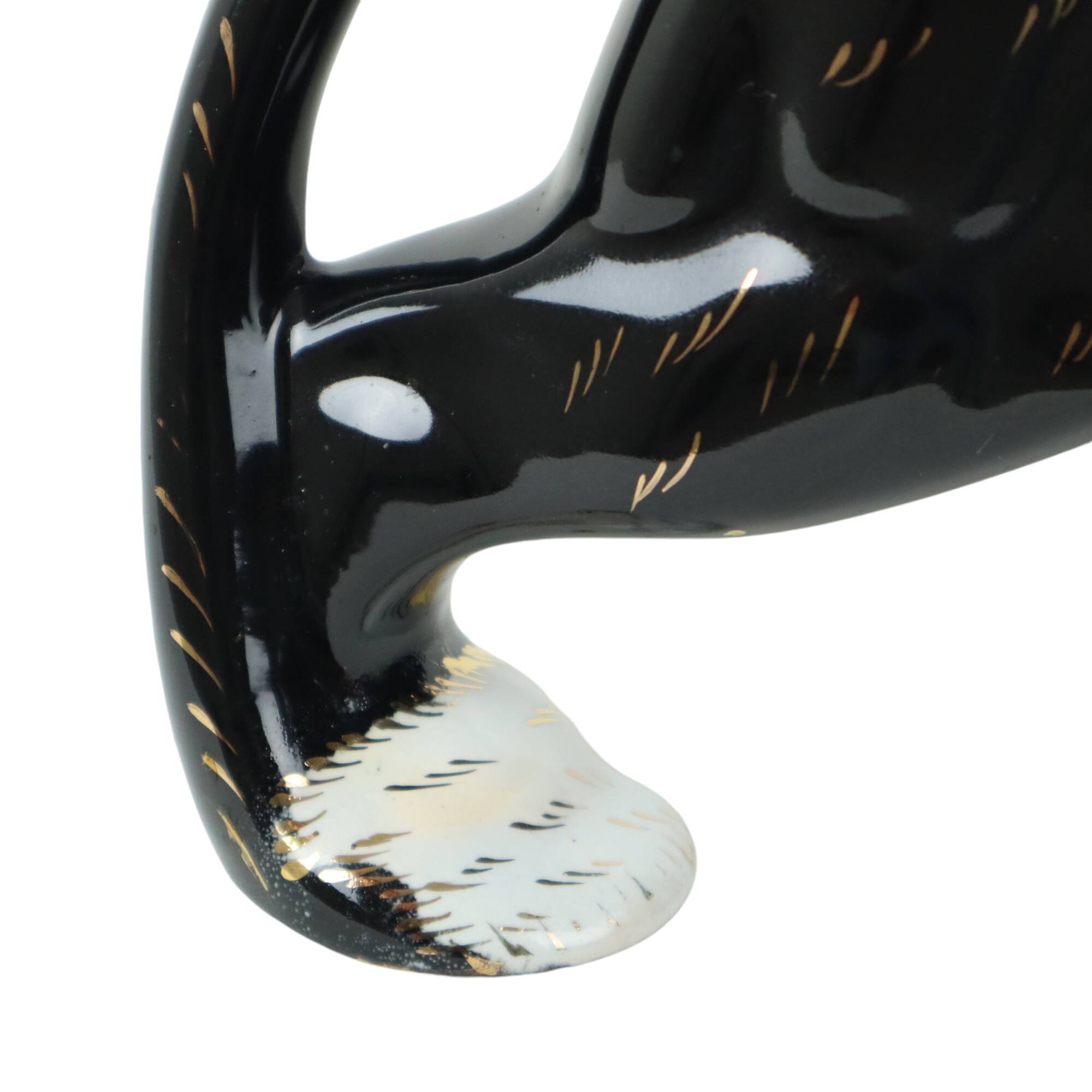 Art Deco Style Panther Ceramics Hubert Bequet Quaregnon