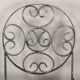 Garden chairs and armchairs (series of 4) vintage 1980 in wrought iron