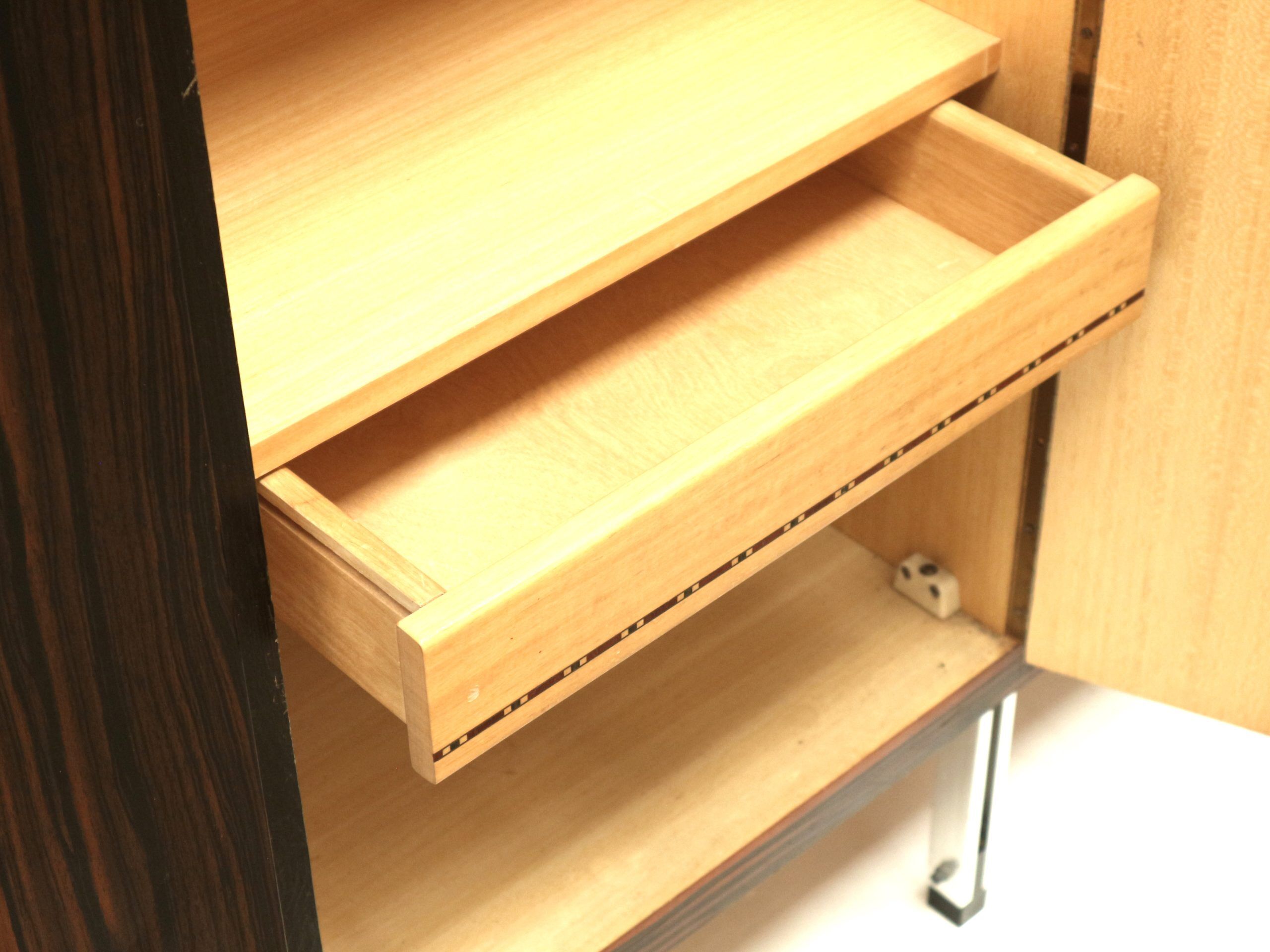 Large vintage designer wardrobe with hanging and storage space from the 1960s