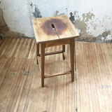Oak workshop stool