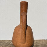 Pottery in terracotta jar in ancient ceramic signed ethnic