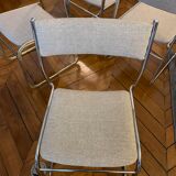4 sled chairs design 70s, perfect condition