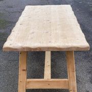 Table de ferme Georges Robert 1960 rénovée en pin massif brut 200cm