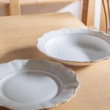 White presentation plate / serving plate "Mathilde"