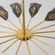 Simone Malachin. Murano glass "star" chandelier. Contemporary.