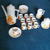 Service à café L. Lorioux 10 tasses