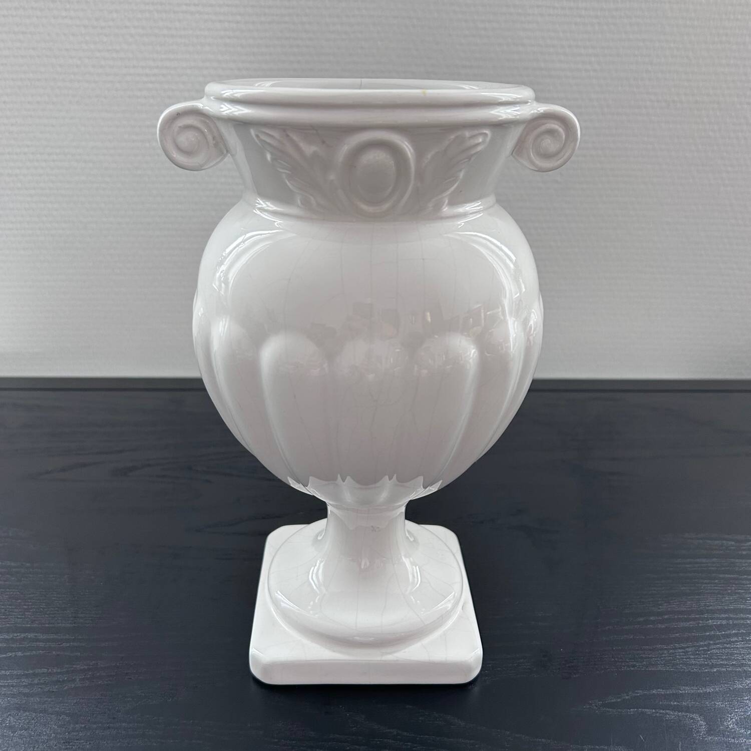 Medici style white vase