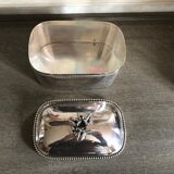 Box seed "rose" in silver metal