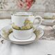 Set of 6 Limoges porcelain espresso cups Hôtel Métropole Brussels