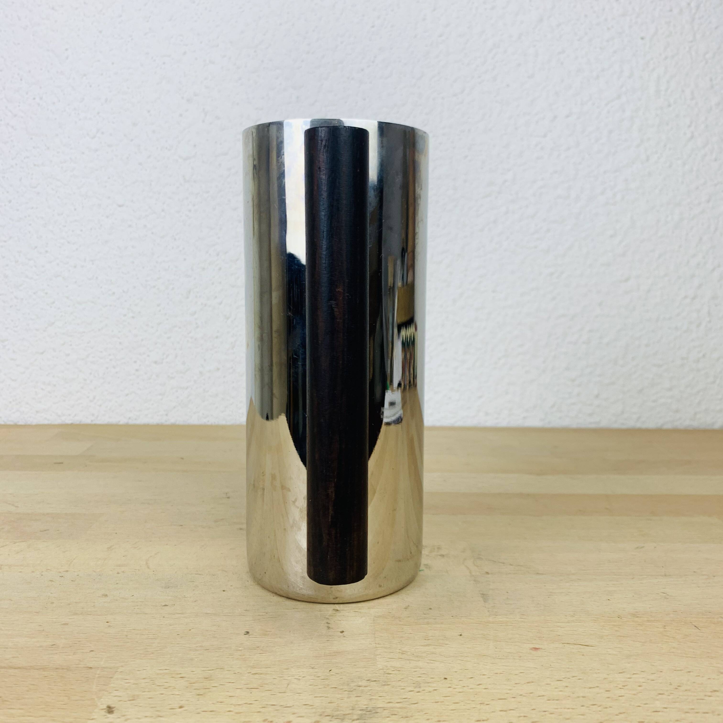 Scandinavian pitcher by Guy Degrenne stainless steel and wood