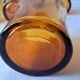6 Vintage Amber Water Glasses. DURALEX