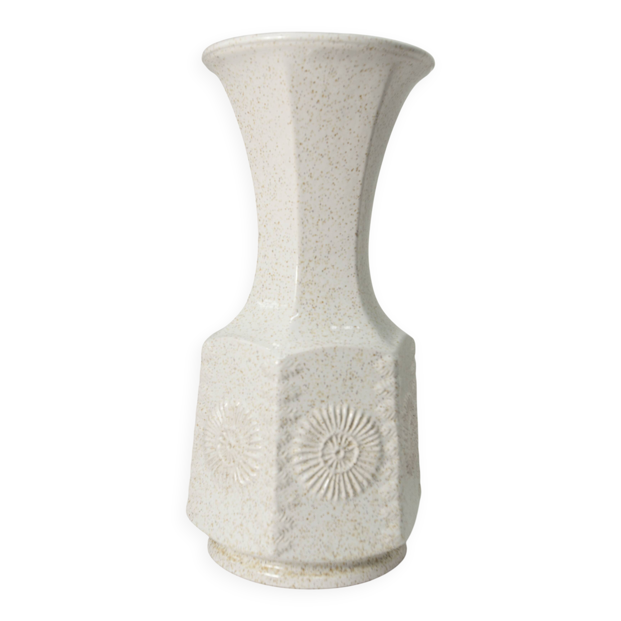 Grand vase céramique 1960 allemand 50cm