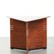 Table basse/table d'appoint en design Art Déco triangulaire