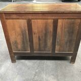 Art deco solid oak chest of drawers