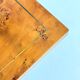 Table basse vintage par Smania en bois de noyer.