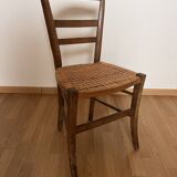 Chaise ancienne paillée