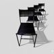 Lot de 4 chaises "spaghetti" par Giandomenico Belotti pour Alias