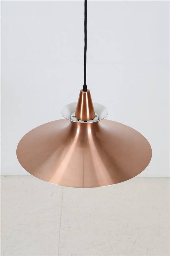 Mid-century pendant lamp / copper / aluminium / Danish modern design / 1960s / 1970s