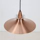 Mid-century pendant lamp / copper / aluminium / Danish modern design / 1960s / 1970s
