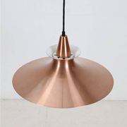 Mid-century pendant lamp / copper / aluminium / Danish modern design / 1960s / 1970s