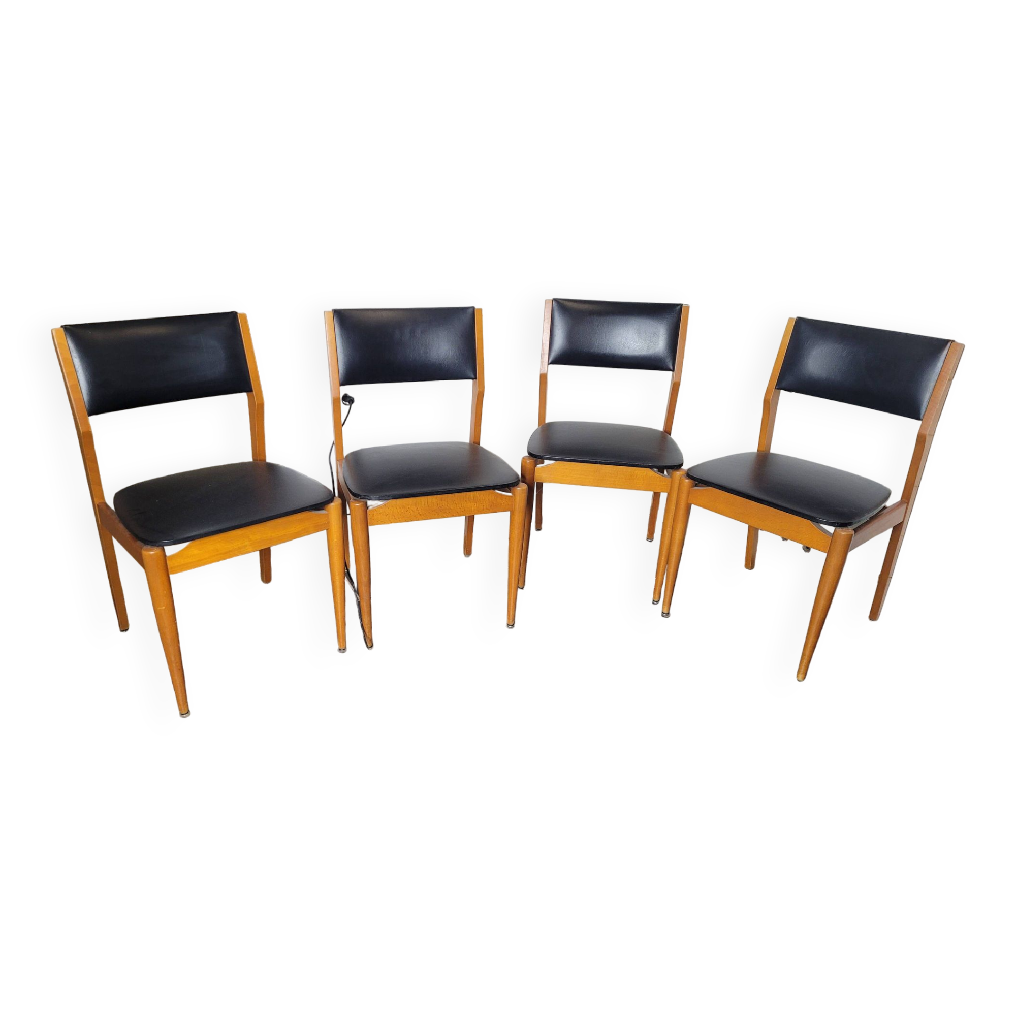 4 chaises scandinave des années 60