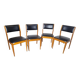 4 chaises scandinave des années 60