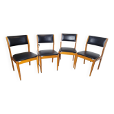 4 chaises scandinave des années 60