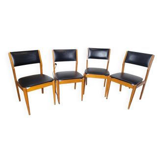 4 chaises scandinave des années 60