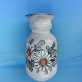 Vase Saint Paul Vallauris signed by Jacques Fonck and Jean Matéo Vintage decoration flowers 70s.