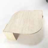 Mid-Century Italian Travertine Coffee Table, 1980's