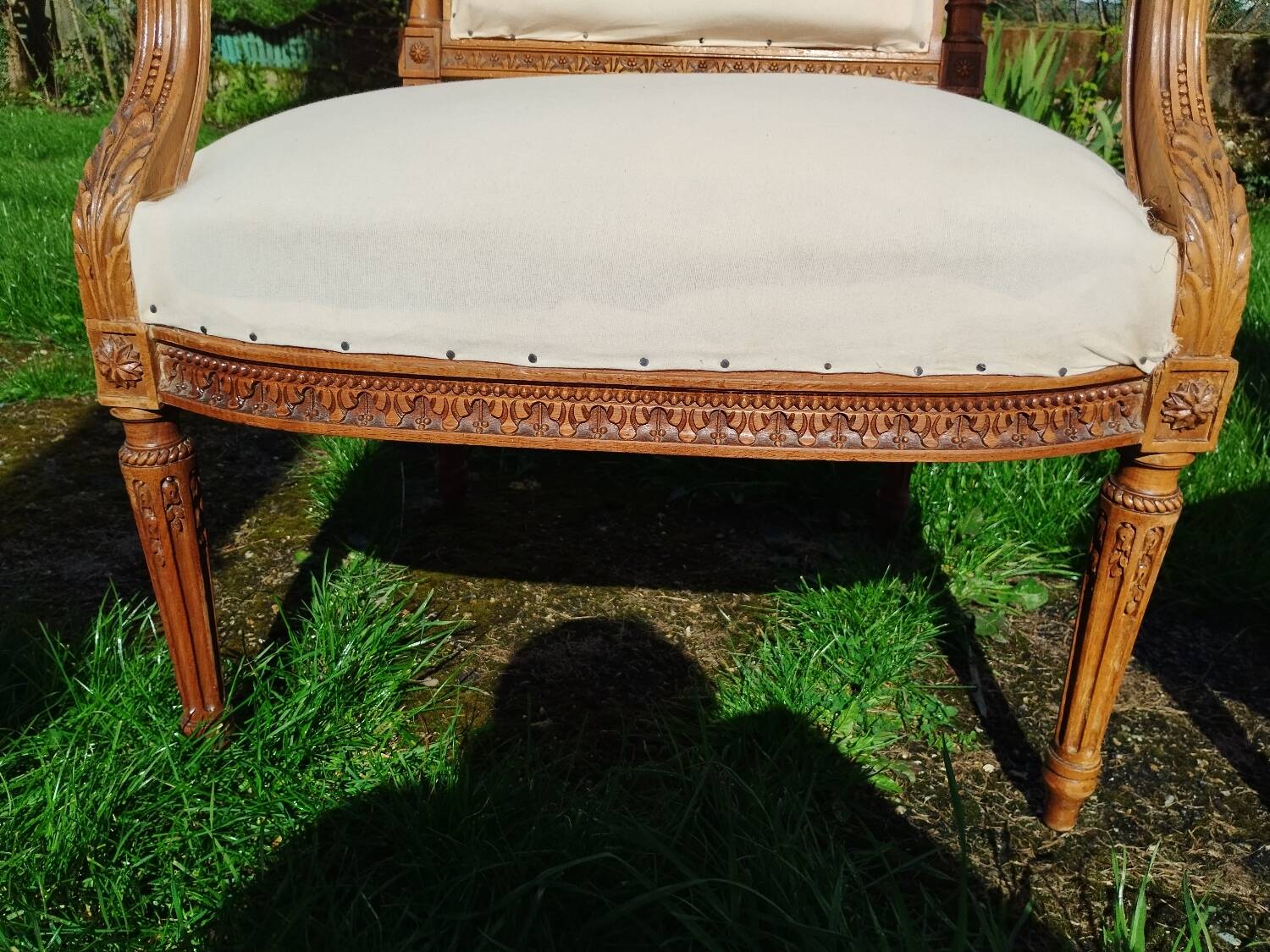 Pair of old Louis XVI style armchairs