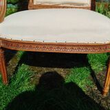 Paire de fauteuils anciens style louis xvi