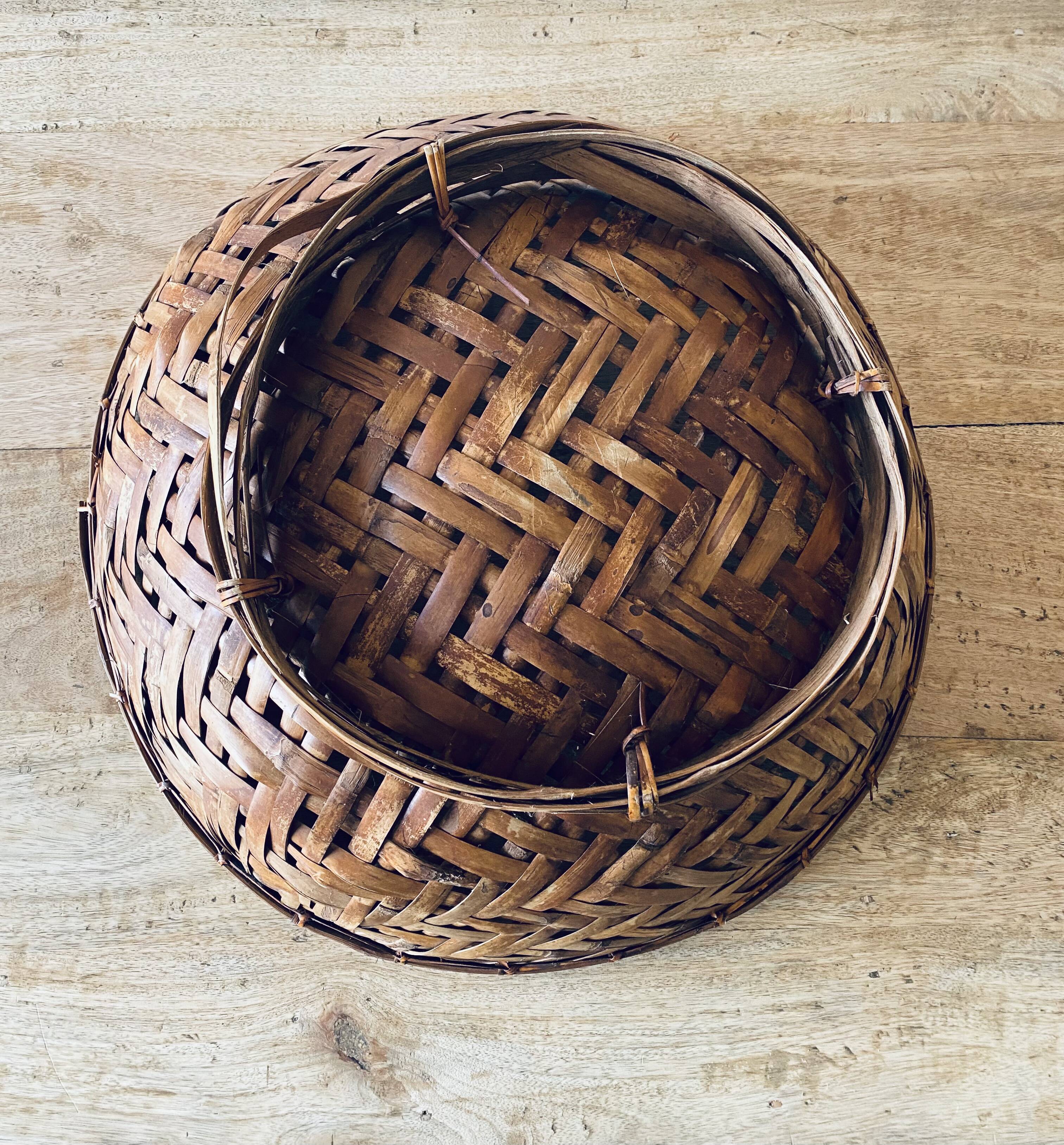 Bohemian bamboo XL panière